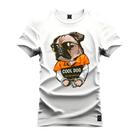 Camiseta Unissex Algodão 100% Algodão Cool Dog