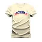 Camiseta Unissex Algodão Estampada Confortável Michigan