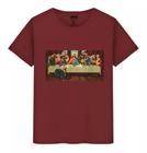 Camiseta Unissex Algodão Santa Ceia Quadro Jesus e Seus Apostolo