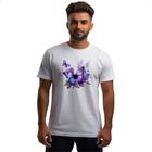 Camiseta Unissex Borboleta lilas flores