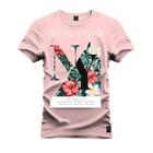 Camiseta Unissex Confortável Estampada Premium Florido Nyc