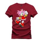 Camiseta Unissex Confortável Estampada Premium Mulher Sonic