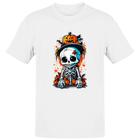 Camiseta Unissex Cute esqueleto halloween