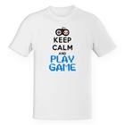 Camiseta Unissex Divertida Keep Calm and Play Game