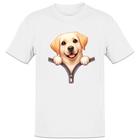 Camiseta Unissex Golden Retriever no Ziper