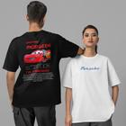 Camiseta Unissex Kit Casal Relâmpago Mcqueen + Sally Carrera