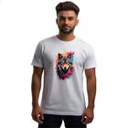 Camiseta Unissex Lobo arte nebulosa