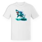 Camiseta Unissex Megalodonte aquarela 1