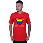 Camiseta Unissex Mickey Colorido LGBT