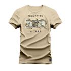 Camiseta Unissex Money Astrid Estampada Algodão Streetwear