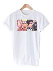 Camiseta unissex Naruto Shippuden Anime Personagens Camisa 100% Algodão