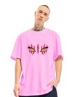 Camiseta Unissex Oversized Akaza Demon Slayer Anime Streetwear