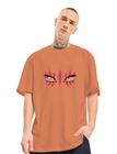 Camiseta Unissex Oversized Akaza Demon Slayer Anime Streetwear