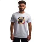 Camiseta Unissex Pug Watercolor Splash Art