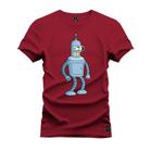 Camiseta Unissex T-Shirt 100% Algodão Estampada Robozinho