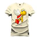 Camiseta Unissex T-Shirt 100% Algodão Estampada Tartaruguinha Anjo