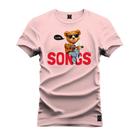 Camiseta Unissex T-Shirt 100% Algodão Estampada Urso Bad Boy