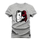 Camiseta Urso Bipolar Varias Cores Estampada Confortável