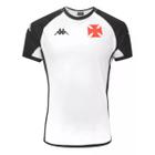 Camiseta Vasco da Gama Branco Preto Oficial Licenciada Kappa