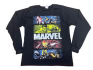 Camiseta Vingadores Avengers Blusa Manga Longa Infantil Blusa de Frio Maj659 BM