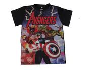 Camiseta Vingadores Marvel Super Heróis Avengers Blusa Infantil Juvenil H135 BM