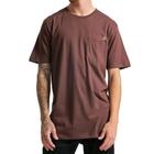 Camiseta Volcom Long Fit Solid Pocket Vinho