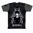 Camiseta Wandinha Esoteric cor preto 100% algodão