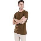 Camisetas Masculinas em Cotton Marrom Estiloso Di Nuevo