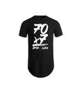 Camisetas Masculinas Long Line Oversize Swag Blusas Estampada Evangélica Gospel Camisa Namorado Pai