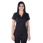 Camisete Feminina Profissional com Manga de Two Way - Preto