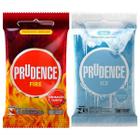 Camisinha Preservativo Prudence Kit 1 Ice + 1 Fire 3 Unidades Cada