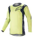 Camisola Alpinestars Racer Hoen Night Navy/Flou Green Tamanho MDF