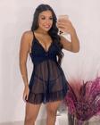 Camisola com bojo Sexy em tule