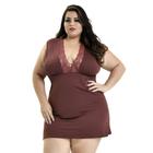 Camisola Plus Size Renda Luxo