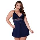 Camisola Sensual Plus Size de Renda Sem Bojo Linha Noite Pijama Verão