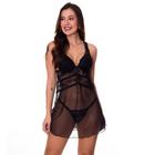 Camisola Transparente com Bojo Lingerie Luxo em Tule Estilo Sedutor - ES224