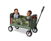 Camo Folding Wagon Radio Flyer 3 em 1 para crianças, jardim e carga