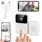 Campainha C/ Câmera Wifi S Fio Inteligente Interfone C Áudio