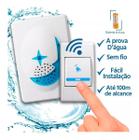 Campainha residencial Inteligente Sem Fio eletrônica wifi 100 Metros longo alcance wireless c/ 32 toques bivolt plug play prova d'água resistente