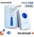 Campainha Residencial Longo Alcance Wireless Sem Fio Resistente Prova Água Wifi