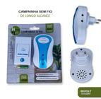 Campainha Residencial Sem Fio Wireless Resistência a Agua Toques Variados