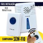 Campainha Residencial Wireless Sem Fio Resistente Água Wifi - Armarinhos BS