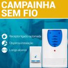Campainha Sem Fio Resistente a Água Longa Distância 32 Toques Residencial