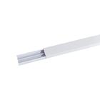 Canaleta Plástica Branca com Divisória Adesivada Externa 20mm x 2m - Plasbhon