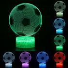 Candeeiro de mesa 3D Illusion Football Soccer Ball Nightlight - Wokex