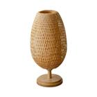 Candeeiro De Mesa Zen De Bambu De Madeira Maciça Estilo Japonês Para Cabeceira Do Quarto Decorativo - others