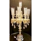 Candelabro Imponente Cristais Ambar Pingentes Formosa