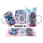 Caneca 325ml Aquarela Corujinha Dia Dos Professores