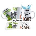 Caneca 325ml Dia das Bruxas Halloween Café Ou Travessuras