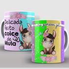 Caneca 325Ml Engraçada Delicada Feito Coice De Mula